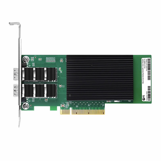 FyberOptix Intel X710-BM2 Based Ethernet Network Interface Card, 10G Dual-Port SFP+, PCIe 3.0 x 8, Comparable to Intel X710-DA2, Full Height&Low Profile