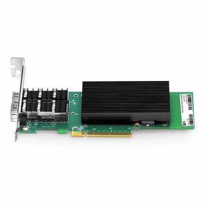 FyberOptix Intel X710-BM2 Based Ethernet Network Interface Card, 10G Dual-Port SFP+, PCIe 3.0 x 8, Comparable to Intel X710-DA2, Full Height&Low Profile