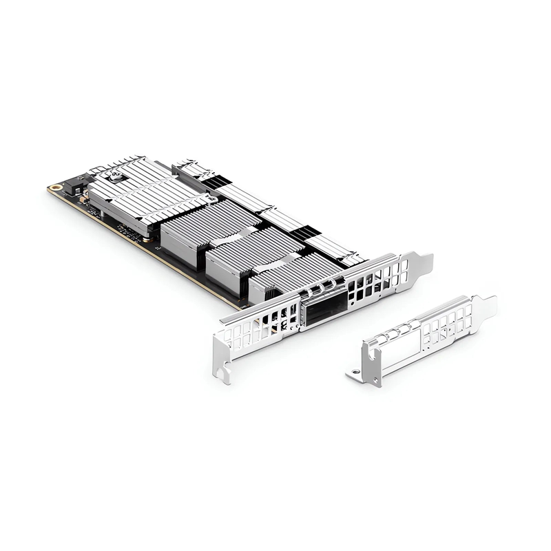 FyberOptix NVIDIA Mellanox MCX75310AAS-NEAT ConnectXA®-7 InfiniBand & Ethernet Adapter Card 400GbE/NDR, Single-Port OSFP, PCIe 5.0 x16, Secure Boot, Tall&Short Bracket