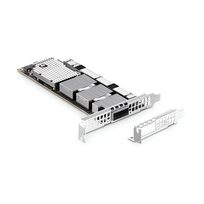 FyberOptix NVIDIA Mellanox MCX75310AAS-NEAT ConnectXA®-7 InfiniBand & Ethernet Adapter Card 400GbE/NDR, Single-Port OSFP, PCIe 5.0 x16, Secure Boot, Tall&Short Bracket