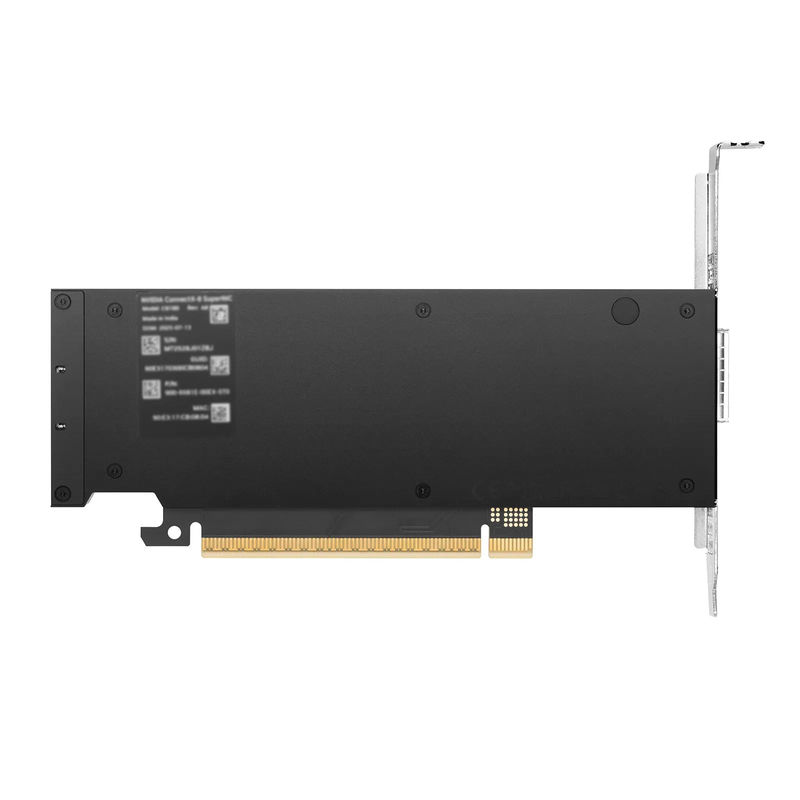 FyberOptix NVIDIA Mellanox C8180 900-9X81E-00EX-ST0 ConnectXÂ®-8 InfiniBand & Ethernet Adapter Card Socket-Direct 800GbE XDR/2 x 400GbE, Single-Cage OSFP, PCIe6.0 x16, Crypto and Secure Boot, Tall&Short Bracket