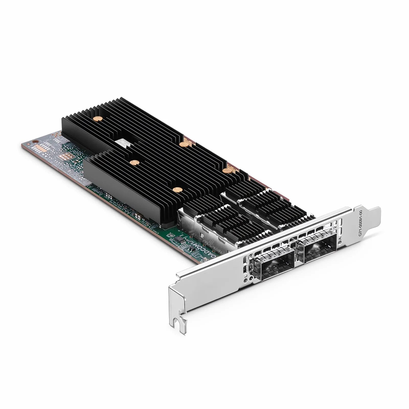 FyberOptix BroadcomÂ® BCM957608-P2200GQF00 Ethernet Network Interface Card, 200G Dual-Port QSFP112, PCIe 5.0 x 16, Standard & Low Profile