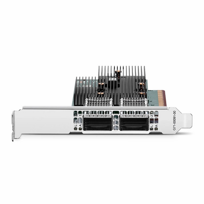 FyberOptix BroadcomA® BCM957608-P2200GQF00 Ethernet Network Interface Card, 200G Dual-Port QSFP112, PCIe 5.0 x 16, Standard & Low Profile