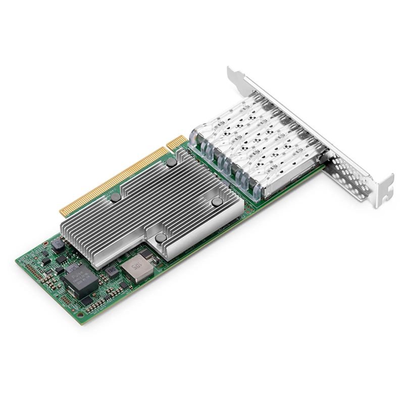 FyberOptix BroadcomÂ® BCM957504-P425G Ethernet Network Interface Card, P425G 25GbE Quad-port SFP28, PCIe 4.0 x16, Standard & Low Profile