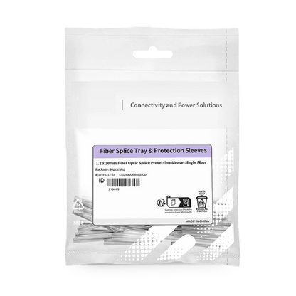 FyberOptix 1.2 x 30mm Fiber Optic Splice Protection Sleeve, Single Fiber, 50pcs/pkg