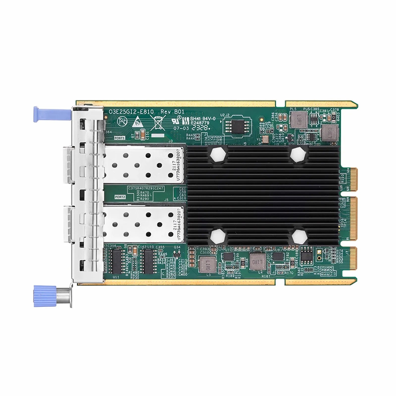 FyberOptix Intel E810-XXVAM2 Based Ethernet Network Interface Card, 25G Dual-Port SFP28, OCP 3.0, PCIe 4.0 x 8 , Comparable to Intel E810-XXVDA2 OCP 3.0, Thumbscrew (Pull-tab) Bracket