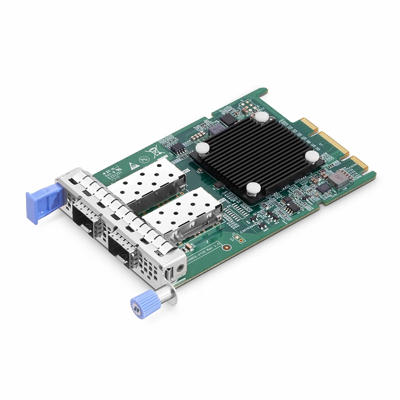FyberOptix Intel X710-BM2 Based Ethernet Network Interface Card, 10G Dual-Port SFP+, OCP 3.0, PCIe 3.0 x 8, Comparable to Intel X710-DA2 OCP 3.0, Thumbscrew (Pull-tab) Bracket