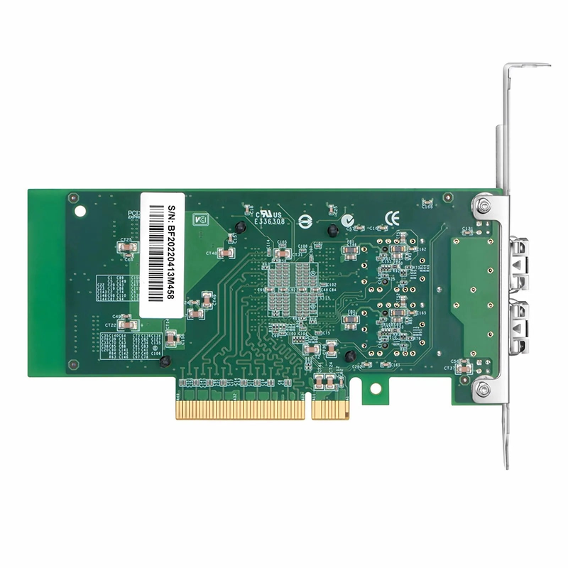 FyberOptix Intel 82599ES Based Ethernet Network Interface Card, 10G Dual-Port SFP+, PCIe 2.0 x8, Comparable to Intel X520-DA2, Full Height&Low Profile