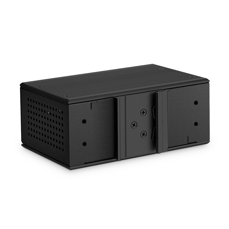 FyberOptix Industrial Unmanaged 2x 10/100/1000Base-T RJ45 to 2x 100/1000Base-X SFP Gigabit PoE++ Ethernet Media Converter