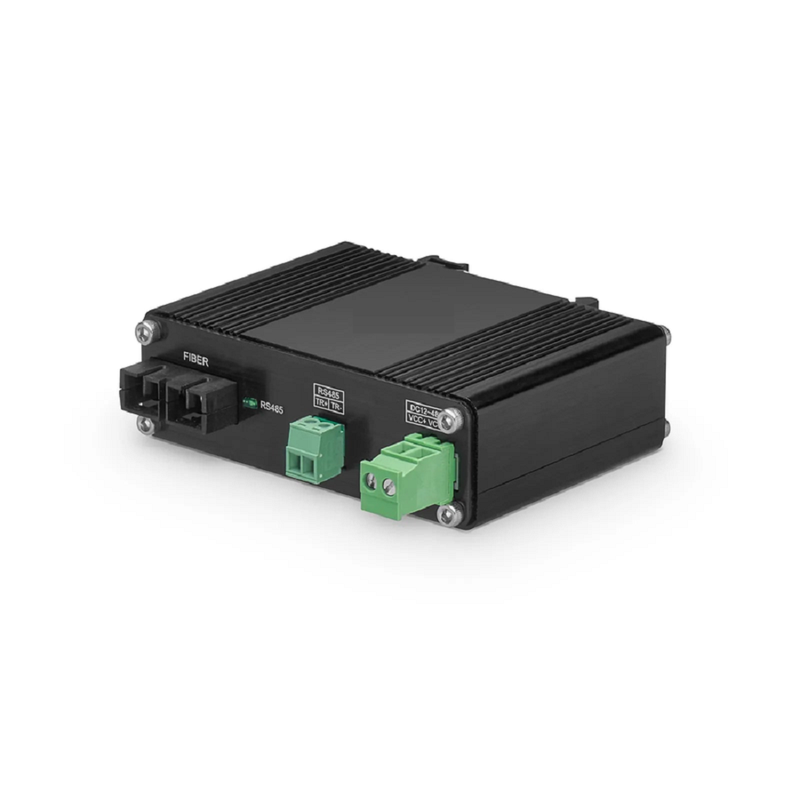 FyberOptix Industrial Unmanaged 1 x RS485 2-Wire to 1 x 100Base-X Single Mode SC 1310nm 20km Ethernet Media Converter