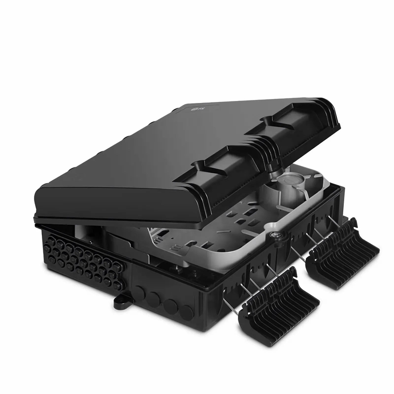 FyberOptix 24 Fibers Optic Distribution Box, SC A/U and LC A/U, Plastic, Wall/Pole Mount, Indoor and Outdoor