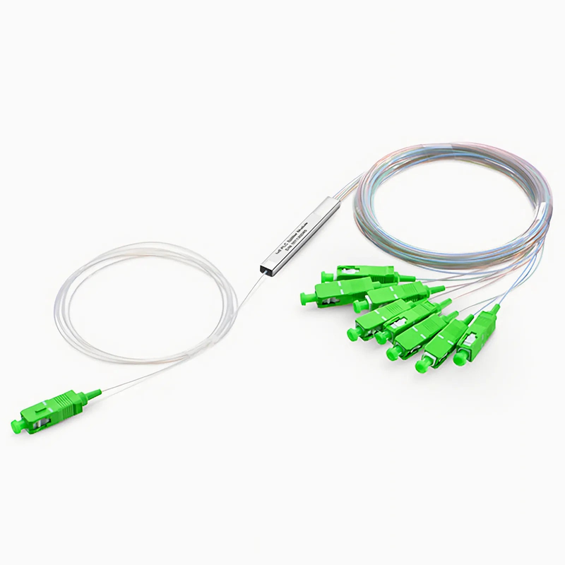 FyberOptix 1 x 8 PLC Fiber Splitter, Mini Module, 900ÃŽÂ¼m, SC/APC, Singlemode