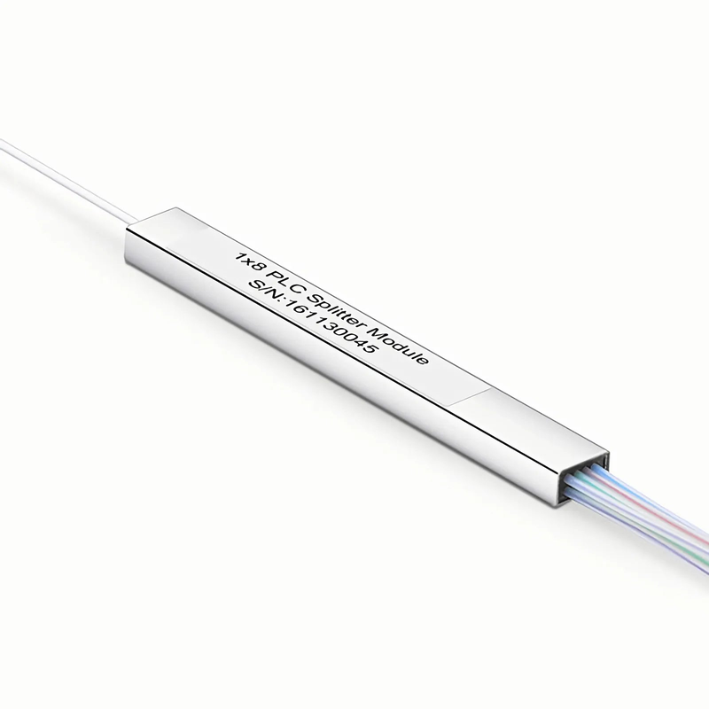 FyberOptix 1 x 8 PLC Fiber Splitter, Mini Module, 900ÃŽÂ¼m, SC/APC, Singlemode
