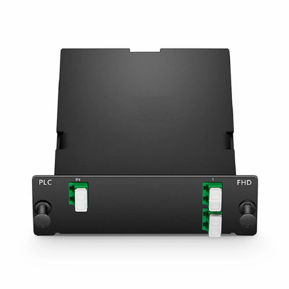 FyberOptix 1 x 4 PLC Fiber Splitter, Standard FHD Cassette LC/APC, Singlemode, for Optical LAN