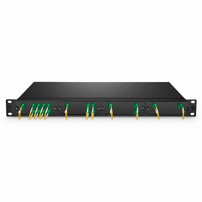FyberOptix 1 x 4 PLC Fiber Splitter, Standard FHD Cassette LC/APC, Singlemode, for Optical LAN