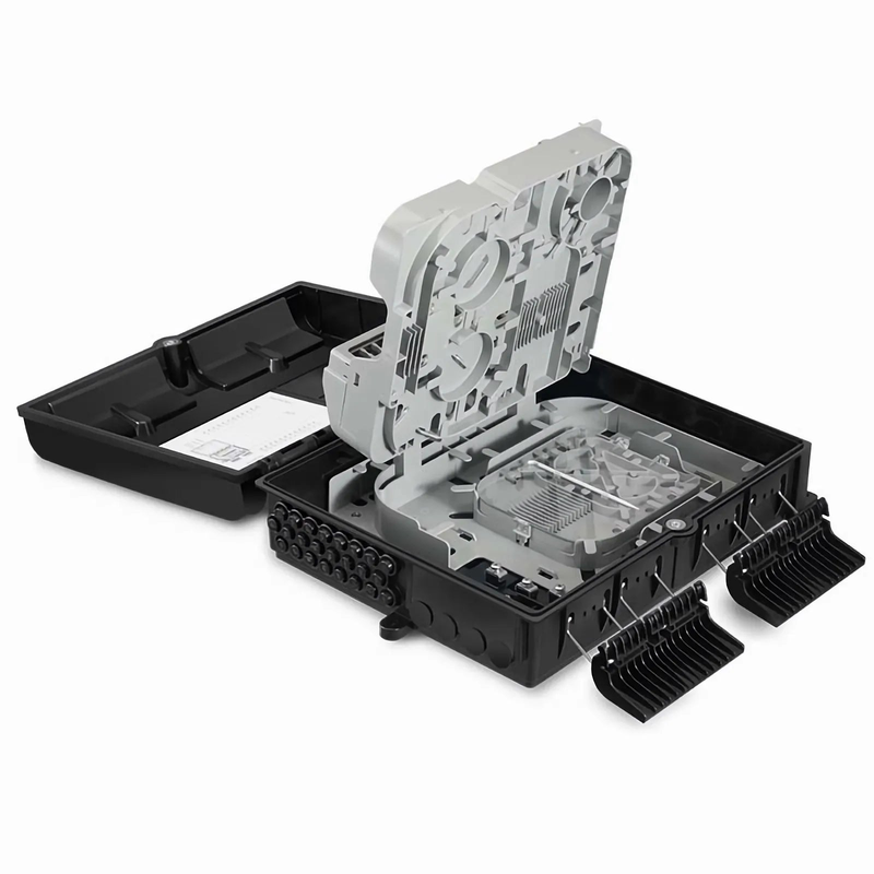 FyberOptix 24 Fibers Optic Distribution Box, SC A/U and LC A/U, Plastic, Wall/Pole Mount, Indoor and Outdoor