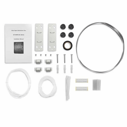 FyberOptix 24 Fibers Optic Distribution Box, SC A/U and LC A/U, Plastic, Wall/Pole Mount, Indoor and Outdoor