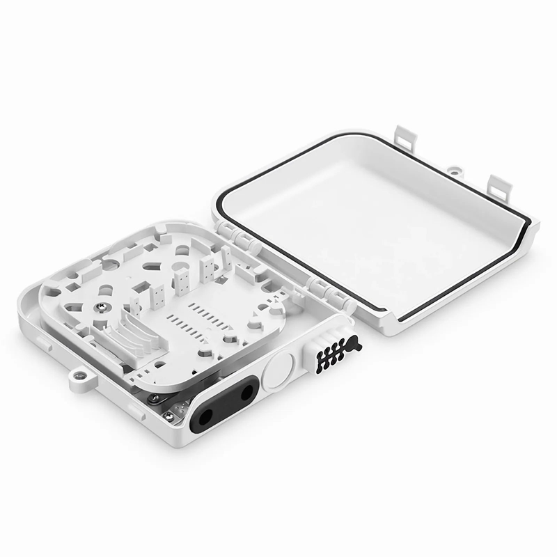 FyberOptix 8-fiber Optic Terminal Box, SC Simplex/LC Duplex, IP55, Wall/Pole Mount, Indoor and Outdoor