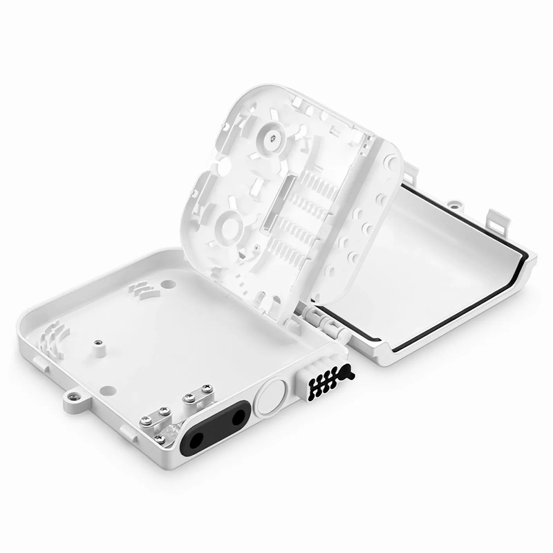 FyberOptix 8-fiber Optic Terminal Box, SC Simplex/LC Duplex, IP55, Wall/Pole Mount, Indoor and Outdoor
