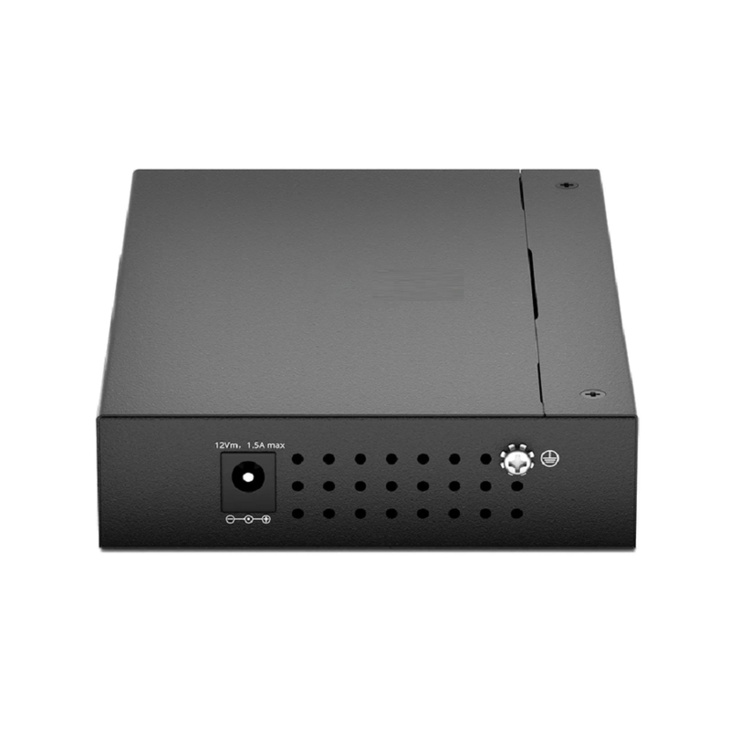 FyberOptix Managed 1x 100M/1G/2.5G/5G/10GBase-T RJ45 to 2x 10GBase-X SFP+ 10Gigabit Ethernet Media Converter, American Plug Standard