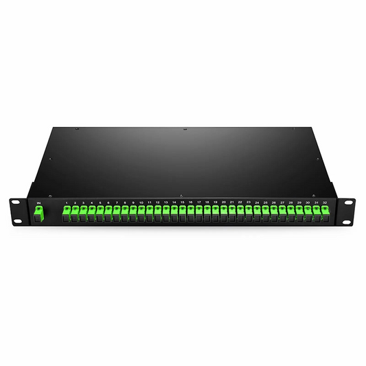 FyberOptix 1 x 32 PLC Fiber Splitter, 1U 19" Rack Mount, SC/APC, Singlemode