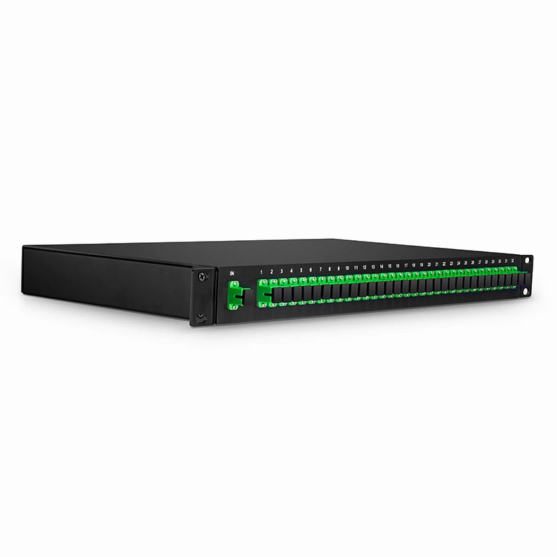 FyberOptix 1 x 32 PLC Fiber Splitter, 1U 19" Rack Mount, SC/APC, Singlemode