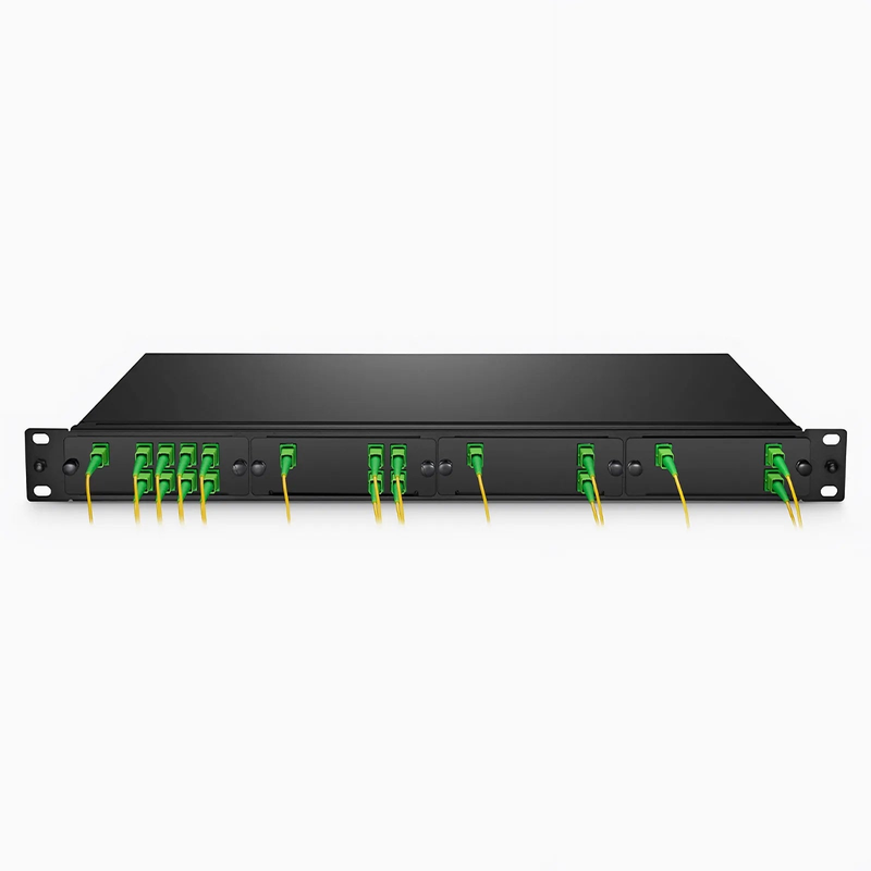 FyberOptix 1 x 8 PLC Fiber Splitter, Standard FHDÃ¢â€žÂ¢ Cassette SC/APC, Singlemode, for Optical LAN