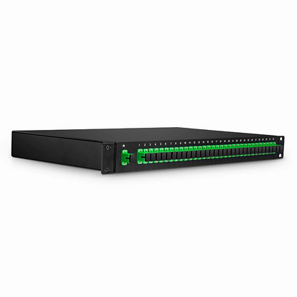 FyberOptix 1 x 32 PLC Fiber Splitter, 1U 19" Rack Mount, SC/APC, Singlemode