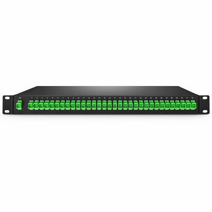 FyberOptix 1 x 32 PLC Fiber Splitter, 1U 19" Rack Mount, SC/APC, Singlemode