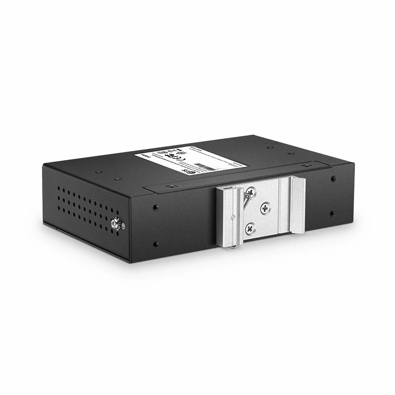 FyberOptix 5 Ports 10/100/1000M Gigabit PoE+ Extender, 1 in 4 out, Din-rail/Wall mountable, IEEE 802.3at/802.3af, -40 to 75Â°C