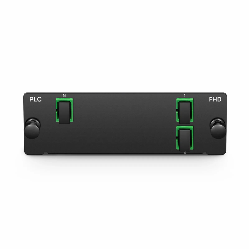 FyberOptix 1 x 2 PLC Fiber Splitter, Standard FHDÃ¢â€žÂ¢ Cassette SC/APC, Singlemode, for Optical LAN