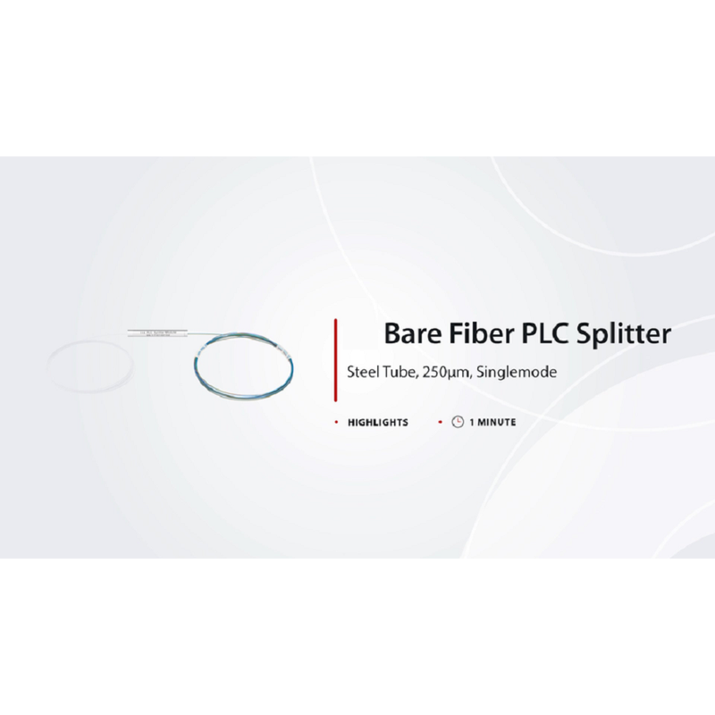 FyberOptix 1 x 3 PLC Fiber Splitter, Mini Module, 900ÃŽÂ¼m, SC/APC, Singlemode