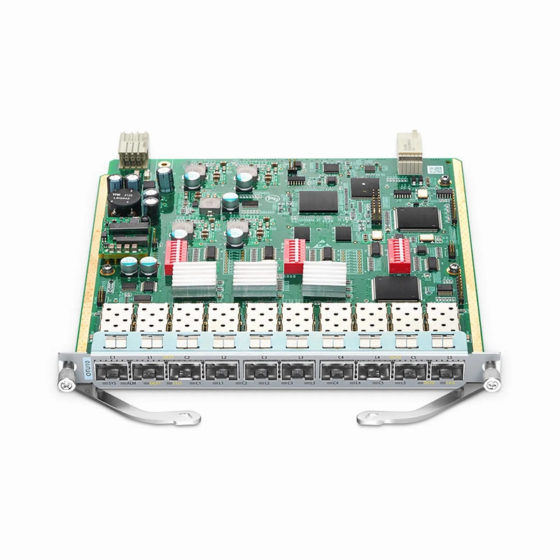 FyberOptix MS8100 OTU10, 5 Channels WDM Transponder (Converter), 10 SFP/SFP+ Slots, with Multi-service Multi-rate 2-way OCP Protection