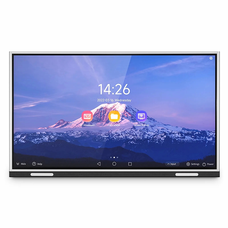 FyberOptix IWB-5386-S Interactive White Board with 4K UHD Anti-glare Display & 2 Pens, Support OTA Remote Upgrade & Screen Sharing, 86-Inch