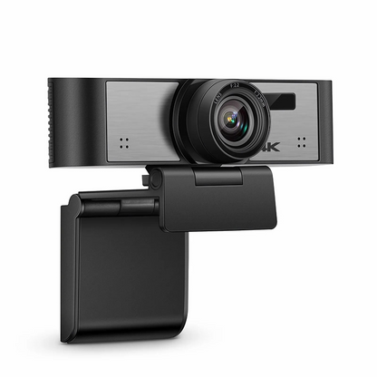 FyberOptix FC270-4K Ultra HD 4K Webcam for Video Calling and Conference, with 2 Microphones &  110 A° Wide Angle, USB Plug and Play