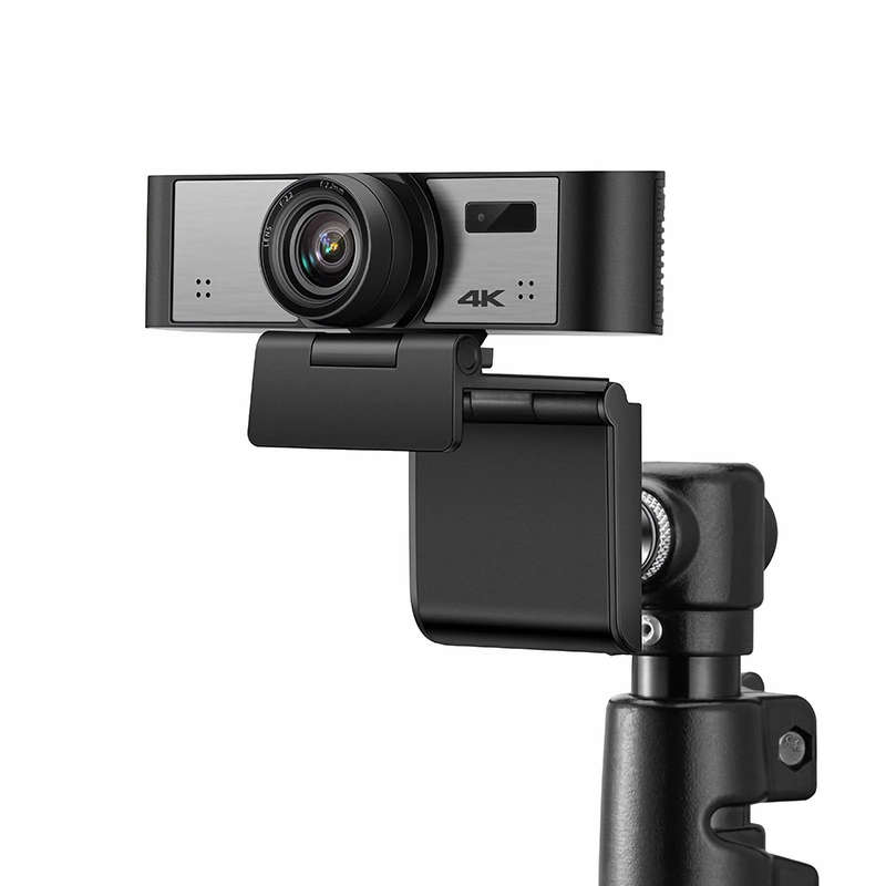 FyberOptix FC270-4K Ultra HD 4K Webcam for Video Calling and Conference, with 2 Microphones &  110 Â° Wide Angle, USB Plug and Play