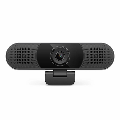 FyberOptix FC270S Full HD 1080p Webcam for Personal Video Calling and Conference, with 4 Microphones & 2 Speakers, USB Plug and Play