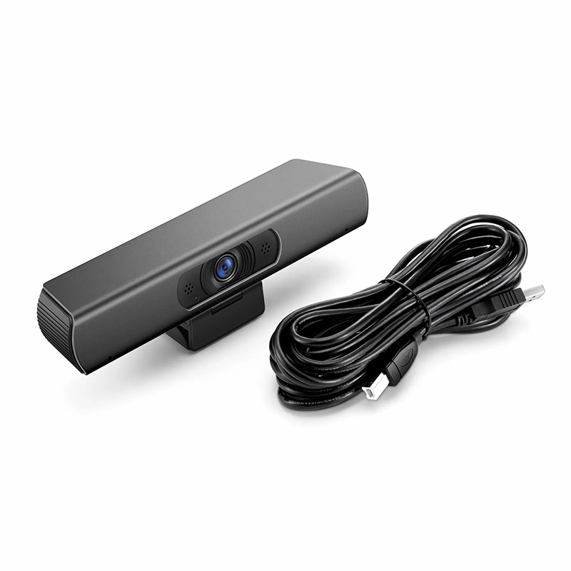 FyberOptix FC530 Full HD 1080p Video Conference Camera for Small Rooms, with 2 Microphones & 108 Â° Wide Angle, USB Plug and Play