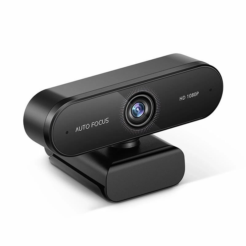 FyberOptix FC270 Full HD 1080p Webcam for Personal Video Calling and Conference, with 2 Microphones, USB Plug and Play