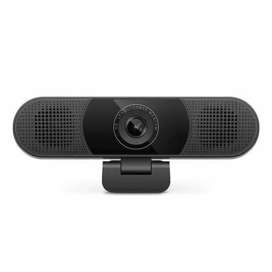 FyberOptix FC270S Full HD 1080p Webcam for Personal Video Calling and Conference, with 4 Microphones & 2 Speakers, USB Plug and Play