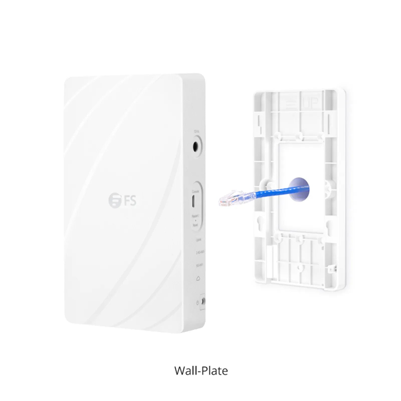 FyberOptix AP-N506H, Wi-Fi 6 802.11ax 3000 Mbps Indoor Access Point, Seamless Roaming & 2 x 2 MU-MIMO Dual Radios, PicOSÂ®, Manageable via AmpCon-Campus (Without PoE Injector)