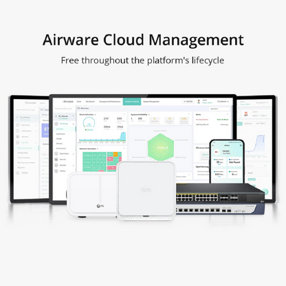 FyberOptix AP-T565, Cloud Managed Wi-Fi 6 802.11ax 2400 Mbps Outdoor Access Point, Seamless Roaming & 2 x 2 MU-MIMO Dual Radios, Built-in Omni-Directional Antenna, Manageable via Airware, Controller or Standalone (Without PoE Injector)