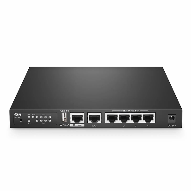 FyberOptix AC-1004, 802.11ax Wireless LAN Controller with 5 Gigabit Ethernet Ports, Seamless Wi-Fi Roaming, Manage up to 64 Wi-Fi 6 APs