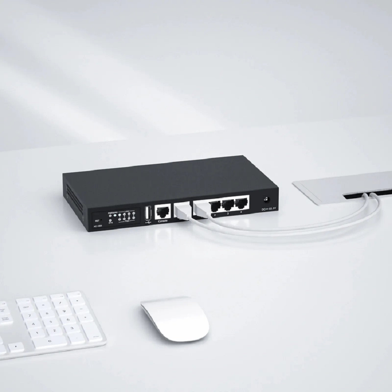 FyberOptix AC-1004, 802.11ax Wireless LAN Controller with 5 Gigabit Ethernet Ports, Seamless Wi-Fi Roaming, Manage up to 64 Wi-Fi 6 APs
