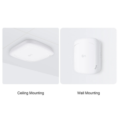 FyberOptix AP-N516, Wi-Fi 6 802.11ax 3000 Mbps Indoor Access Point, Seamless Roaming & 4 x 4 MU-MIMO Dual Radios, PicOSA®, Manageable via AmpCon-Campus (Without PoE Injector)