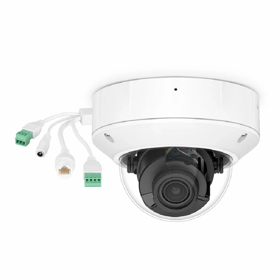 FyberOptix IPC304-8M-D Dome Camera, with 2.8 ~ 12mm Varifocal Lens, 8MP Resolution, Built-in Mic, 131ft Night Vision, Smart Intrusion Prevention IP67ï¼†IK10 PoE Network Camera