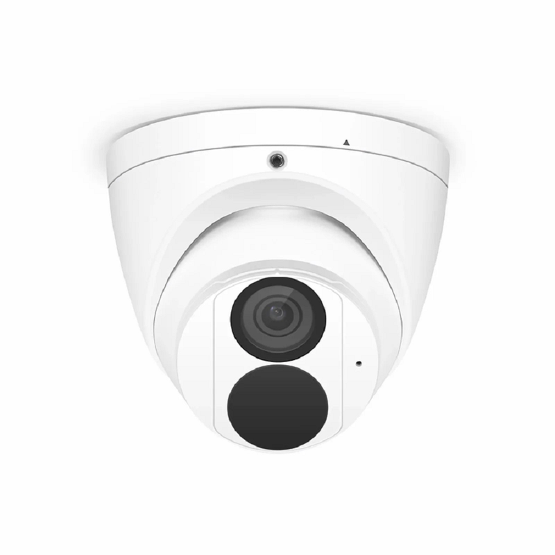 FyberOptix IPC301-8M-T Turret Camera, with Fixed 4.0mm Lens, 8MP Resolution, Built-in Mic, 98ft Night Vision, Smart Behavior Detection, IP67 PoE Network Camera
