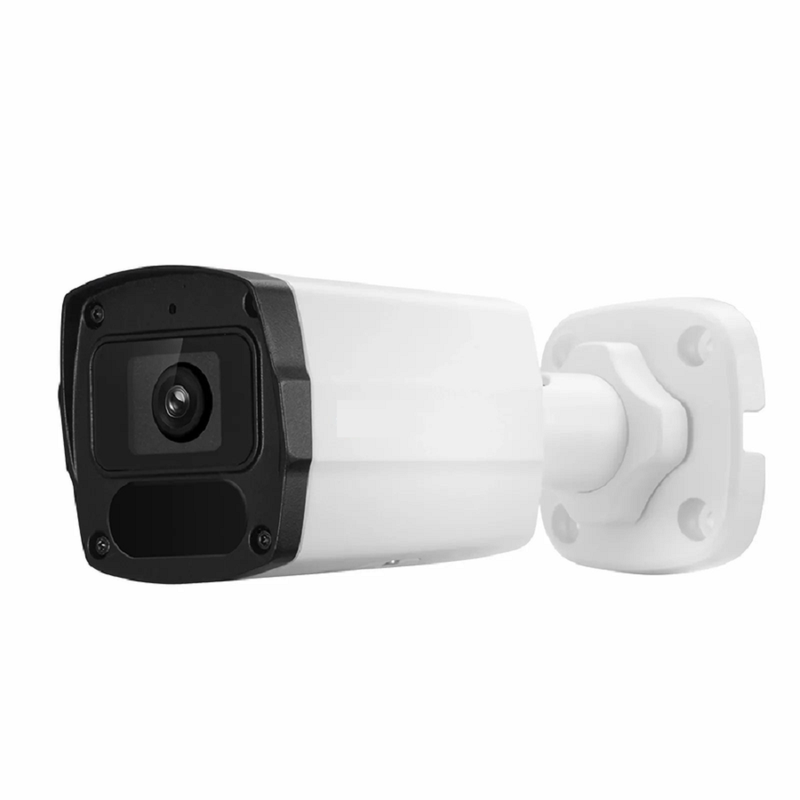 FyberOptix IPC301-5M-B Bullet Camera, with 2.8mm Fixed Lens, 5MP Resolution, Built-in Mic, 131ft Night Vision, Smart Intrusion Prevention IP67 PoE Network Camera