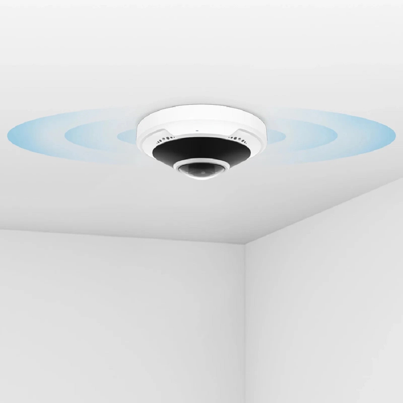 FyberOptix IPC301-5M-F Fisheye Camera, Fixed 5MP with Build-in Mic, 33ft Night Vision, IP66 & IK10 360Â° Panoramic PoE Network Camera with 1.4mm Lens