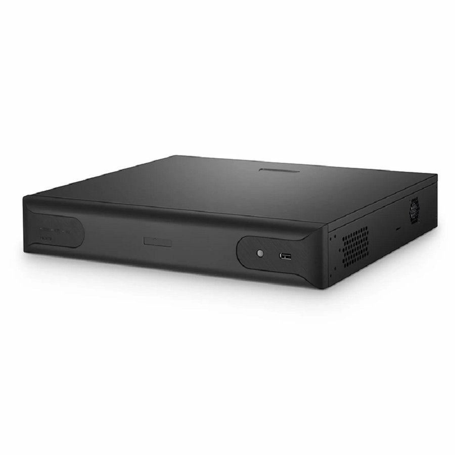FyberOptix NVR204-32C-16P-V2, 32-Channel 1.5U 16 PoE 4K ï¼† H.265 Decoding Format, Up to 4x 10TB Hard Drive (Not Included), Live View/Playback Network Video Recorder